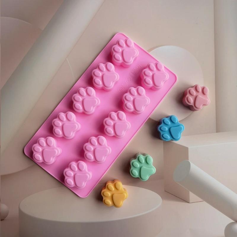 Cat Claw Shape Silicone Mold DIY Baking Tool for Chocolate Cake Candy Pudding Jelly Soap Resin and Ice Cube Making
