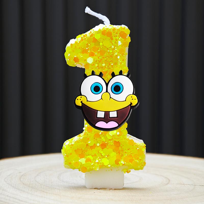 Cute Candle Anime Number 0-9 Kids Birthday Cake Decoration Supplies Cute Cartoon Party Accessories Supplies