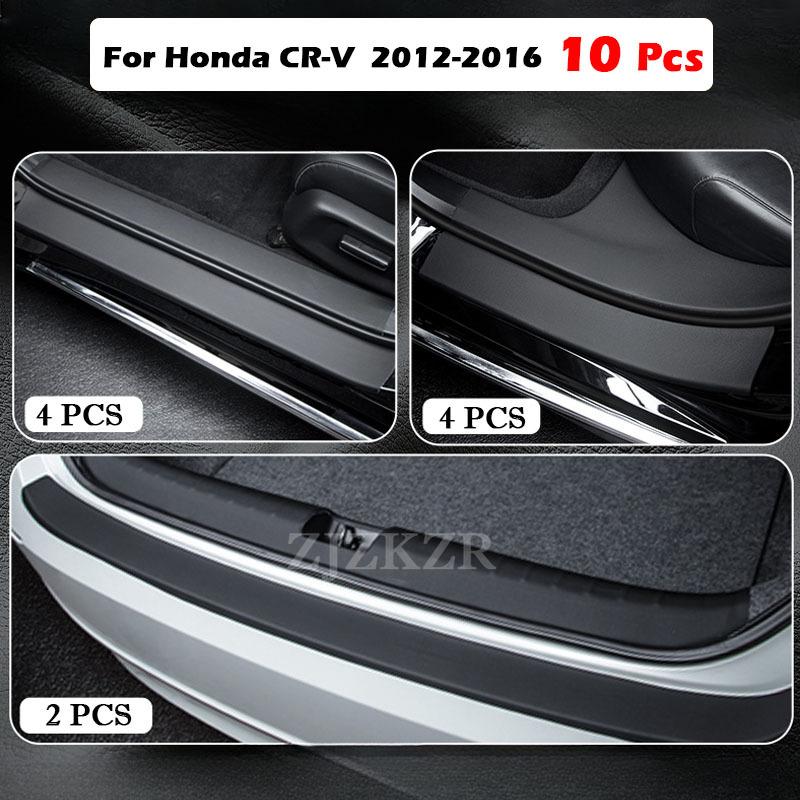 For Honda CR-V CRV 2012-2025 Car Door Sill Scuff Stickers Trunk Panel Guards Protector Trim Anti-scratch Exterior Parts Decor
