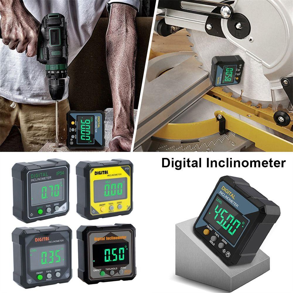 1Pcs Multifunctional Digital Inclinometer LCD Display Angle Level Ruler for Automobile Test