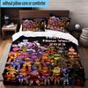 3PCS Five Nights At bears Horror 3pcs Bedding,Including 3PCS Duvet Cover And 2pcs Pillowcases Perfect for Christmas,Ideal for Bedroom, Dormitory