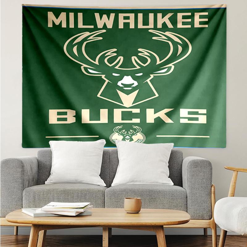 Bucks Team Logo Quick-Dry Tapestry Hanging for Bedroom,Livingroom, Playroom,Decor Art Room Wall Tapestry Holiday and Birthday Gifts