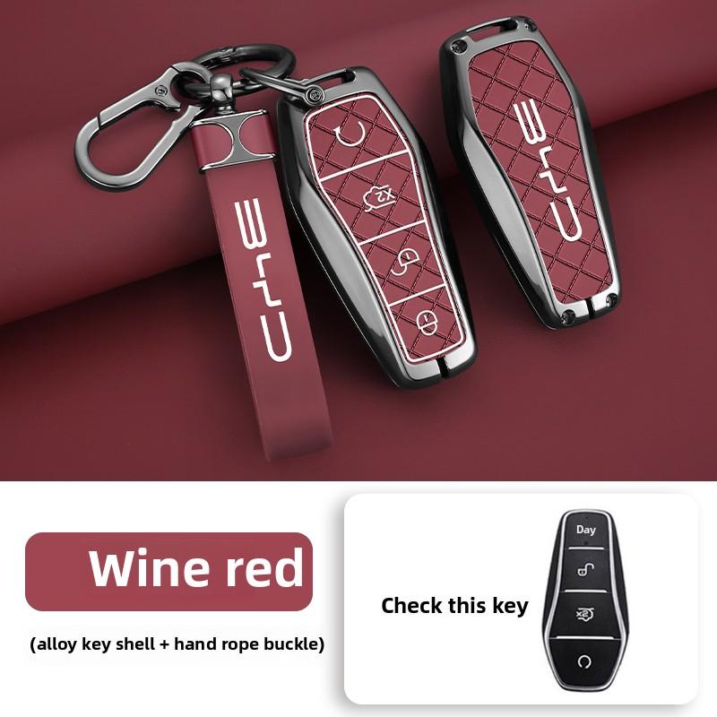 NEW Zinc Alloy Leather Car Remote Key Case Cover For BYD Atto 3 Han EV Dolphi Tang Dm Qin PLUS Song Pro MAX Yuan Accessories