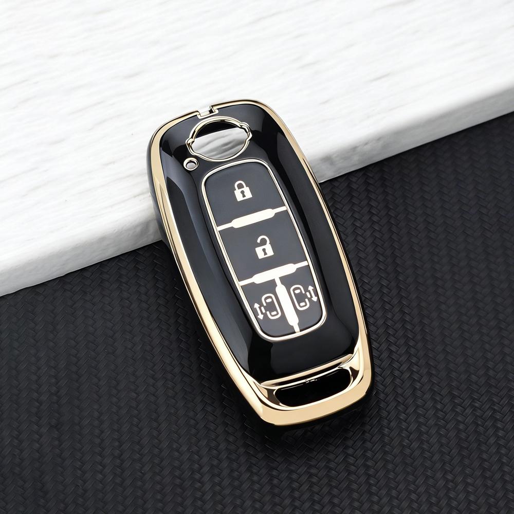 

TPU Key Cover for Nissan Rogue X-Trail T33 Qashqai J12 Kicks Ariya Altima Juke Bluebird Sylphy 4 Buttons Anti-Scratch Key Holder