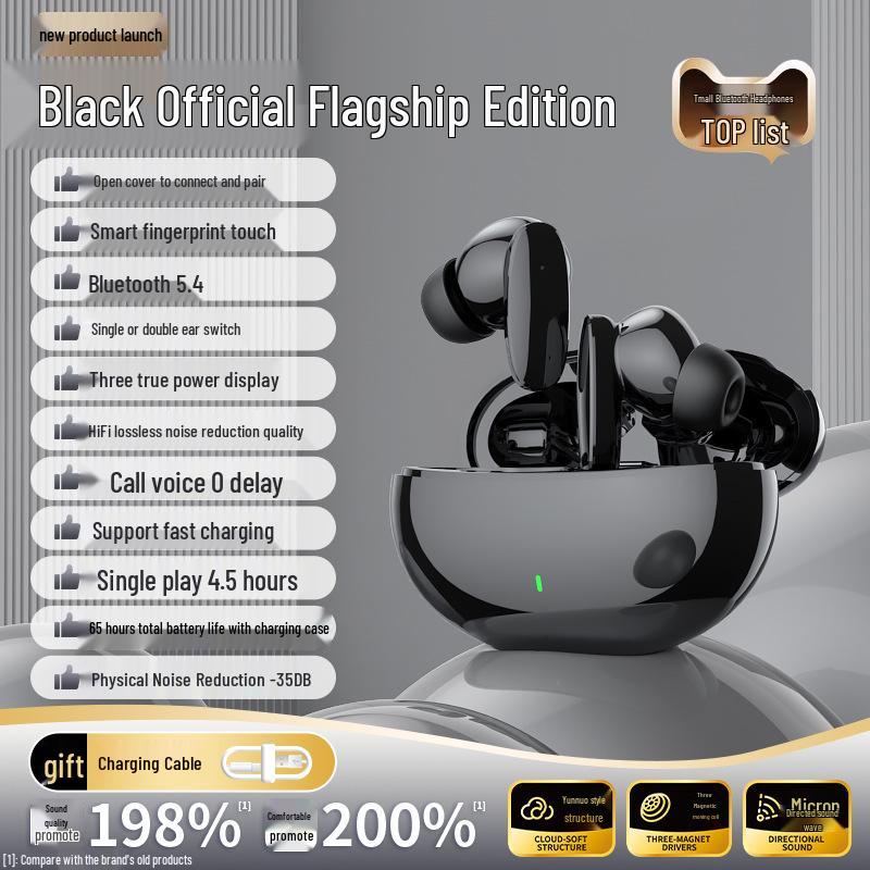 2025 New Wireless In-Ear Bluetooth Headphones: High Sound Quality, Noise Cancelling, Ideal for Sports, Music, Gaming, and Long Battery Life