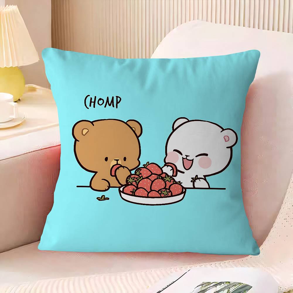 M-MilkS Cute M-Mocha Cushion Cover Pillowcase Upholstery Sofa Throw Pillow Home Decor Pillowcas