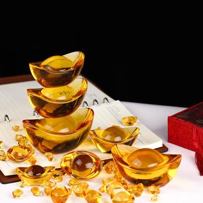 5 Stück organischer klarer Citrin, Größe Goldbarren, Glas, Schmuck, Feng Shui, Maskottchen, Geld, Glück, Reichtum, Heimdekoration, Ornamente