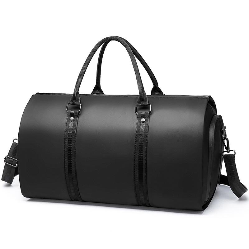 Foldable Business Travel Bag: Large Capacity, Wet/Dry Separation, Luggage Handle Attachment