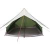 Family Tent with Roof Green and White 256 X 256 X 185 Cm