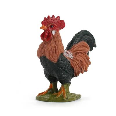 Simulation Bauernhoftiere Figur Langlebige Hahn Figur Mini Pvc Hahn Modell Bauernhoftiere Figur Geflügel Skulptur Spielzeug