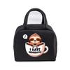 Tragbare Cartoon Faultier Print Lunchtasche Lustige Anime Tier Tragetasche Lebensmittel Kühltasche Bento Taschen Thermische Lunch Lebensmittelbox Taschen Frauen Männer
