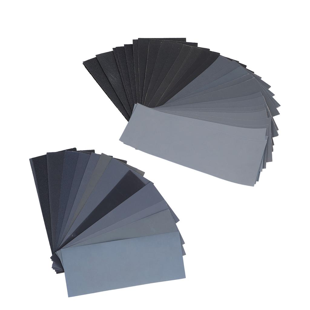 Schleifpapier Trocken Nassschleifpapier 120 bis 3000 Körnung Wasserdichtes Set Kit zum Polieren Schleifen