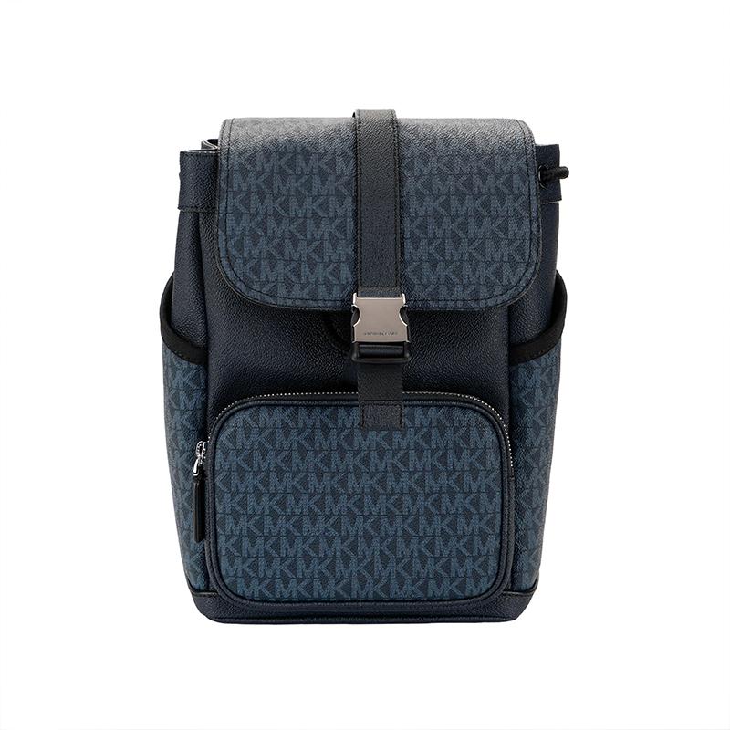 

Michael Kors MK Cooper Monogram Commuter Business Shoulder Crossbody Bag Medium Men Bags Navy-Blue 37S3LCOC2B-502 Basic Set (Bag+Dust Bag)