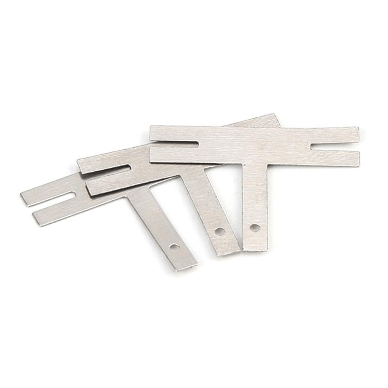 Nickel Strip 100 Piece for T Shaped Nickel Sheets Plates Battery Nickel Plated Steel Belt Strip Spot Welding Connector