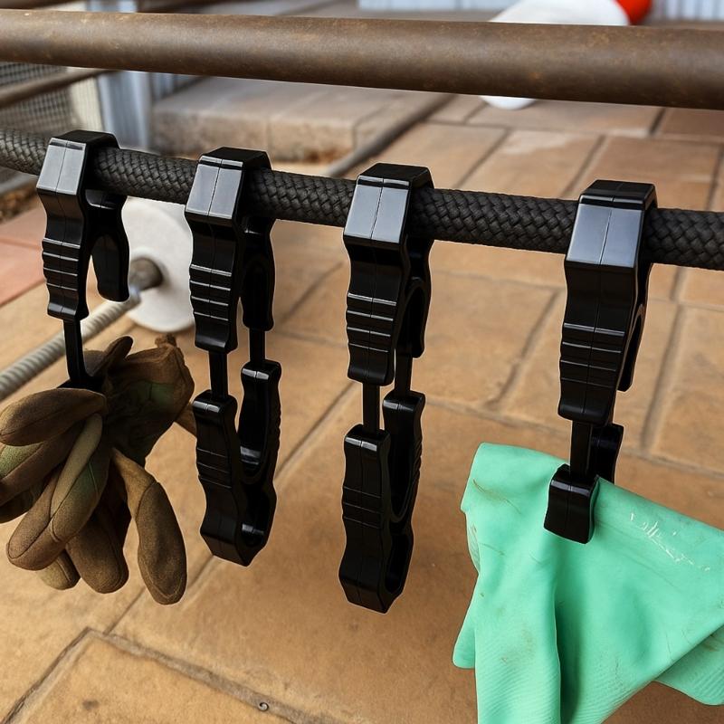 12Pcs Gloves Clip Hanging Safety Gloves Holder Plastic Working Gloves Clip Clamp Safety Gloves Work Guard Multifunctional
