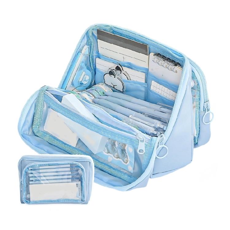 Simple Pencil Organizers Large Capacity Pencil Case Aesthetic Pen Bag School Accessories