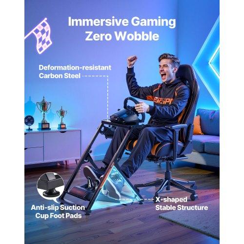 VEVOR Racing Wheel Stand, Adjustable & Foldable Simulator Stand for Logitech G923 G920 G29 G27