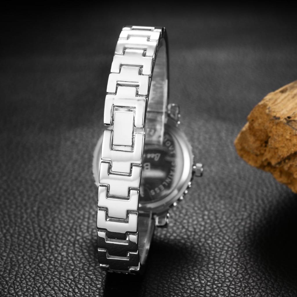 Süße Damen-Diamantuhr mit funkelnden Strasssteinen: Analog, Wasserdicht, Modeaccessoire - Valentinstag, Weihnachten, Geburtstagsgeschenk