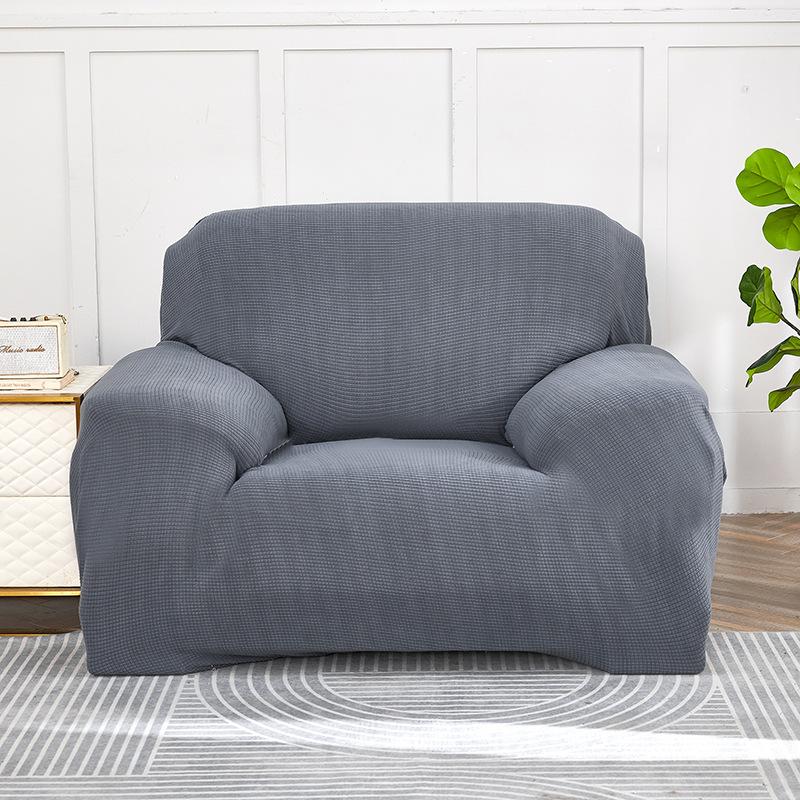 Knitted Corn Stretch All-Inclusive Sofa Cover Full Covered Thick Polar Fleece Sofa Bedspread Tight Bag Pad