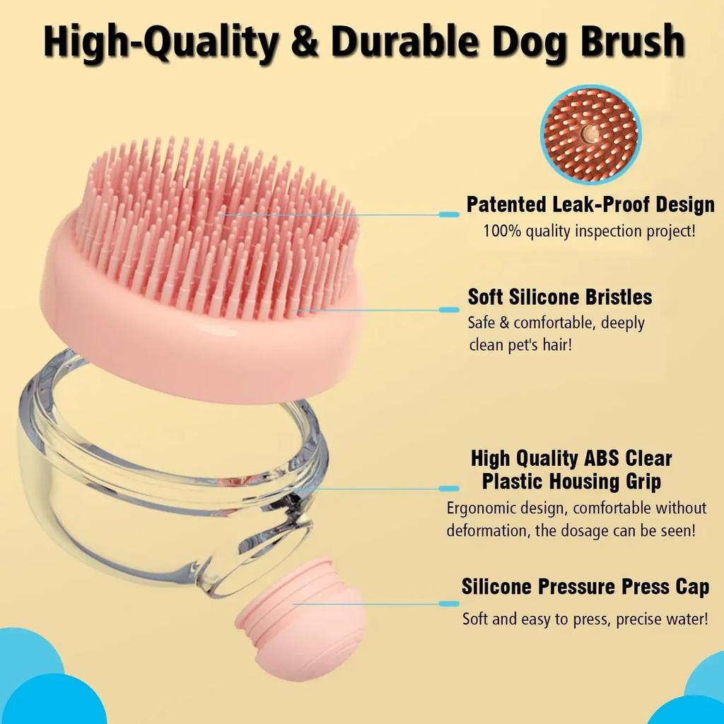 1pc Pet Bath Massage Silicone Brush Cat Specific Bath Brush To Remove Floating Hair Dog Scrubbing Tool Pet Bath Brush Pet Brush