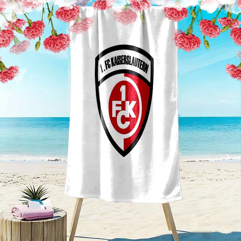 Kaiserslautern logo Beach Towel, Large Soft Quick Dry Towel for Beach Camping Swimming