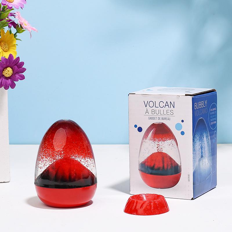 Volcanic Oil Drop Acrylic Hourglass Egg – Creative Home & Birthday Gift Ornament