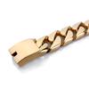 Luxury Gold Color Man Bracelet Snap Button Men's Jewelry Polished 316L Stainless Steel Men's Bracelets Bangles Mannen Armband