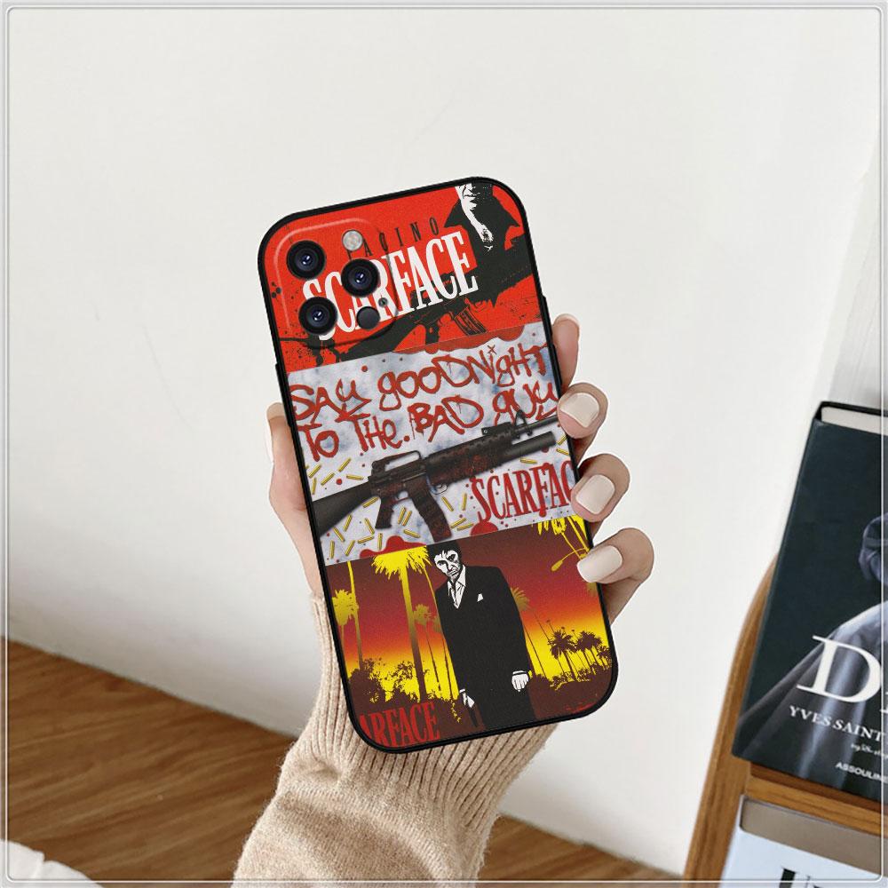 Film Scarface 1983 Phone Case For Apple iPhone 15 14 16 13 12 11 Pro Max Mini 8 7 XS XR SE Soft Silicone Shockproof Back Cover