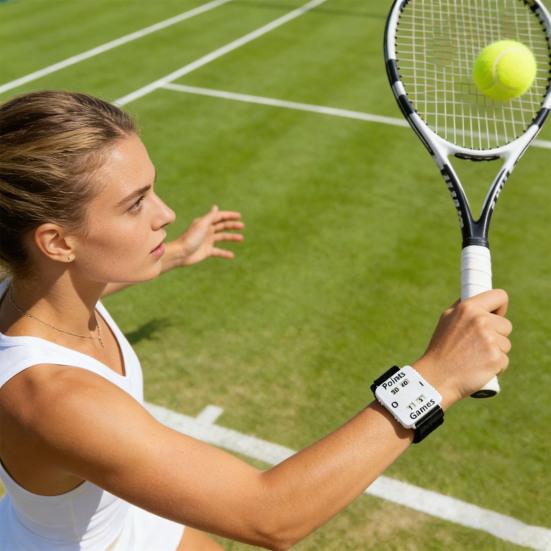 Wrist Score Counter Manual Dial Indicator Scoreboard with Wrist Strap Portable Scorekeeper Records Points for Pickleball Tennis Racket And Padel