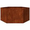 Rustic Planter Box 90x90x45 Cm Corten Steel