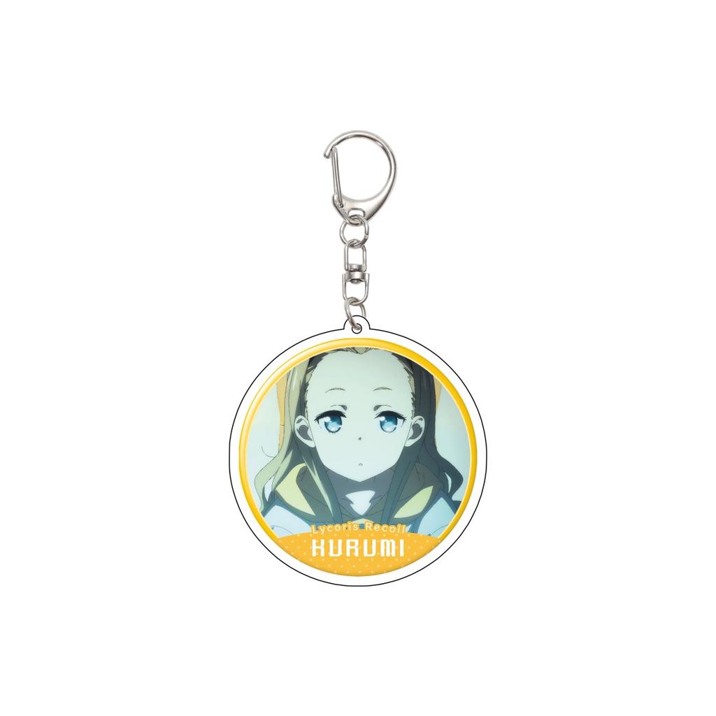 55MM Anime Lycoris Recoil Keychain Nishikigi Chisato/Inoue Takina/Nakahara Mizuki/MIKA Acrylic Model Plate Christmas Gifts