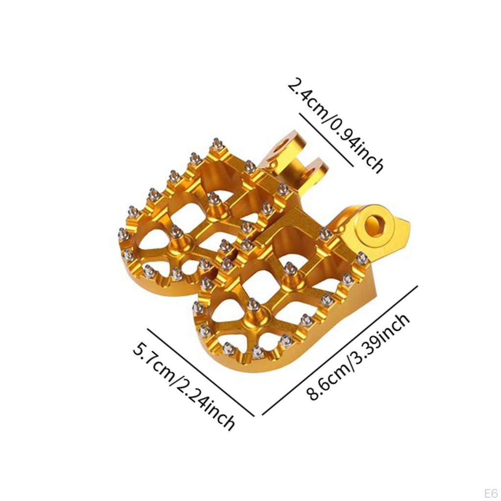 Motorrad-Fußrasten-Set für RM125 2004 Kompatibel mit Ersatz für Pedalauflage