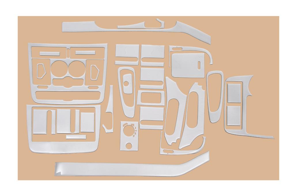 

Meric panel overlays (Front part -2025 interior inserts) 2004-2006, Aluminum for Mercedes Viano