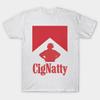 Asian Size Men Black Print T-shirt Cignatty Gym Fitness Smoker No-Cut Heat Transfer Print Cotton Tshirt