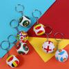 Chains Friends Gifts Country Soccer Keyring World Flag Ball Charms Bag Pendant Football Key Chain
