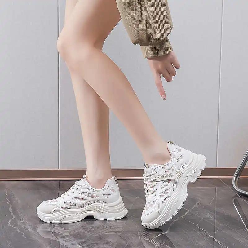 Playform PU Leather Woman's Ladies Sneakers Vulcanize Best Selling Shoes Mother Boots Sport Wholesale To Resell Outside