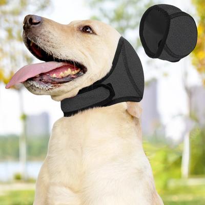 Calming Hood Noise Protection Ear Protector For Bath For Grooming (dark Grey M)