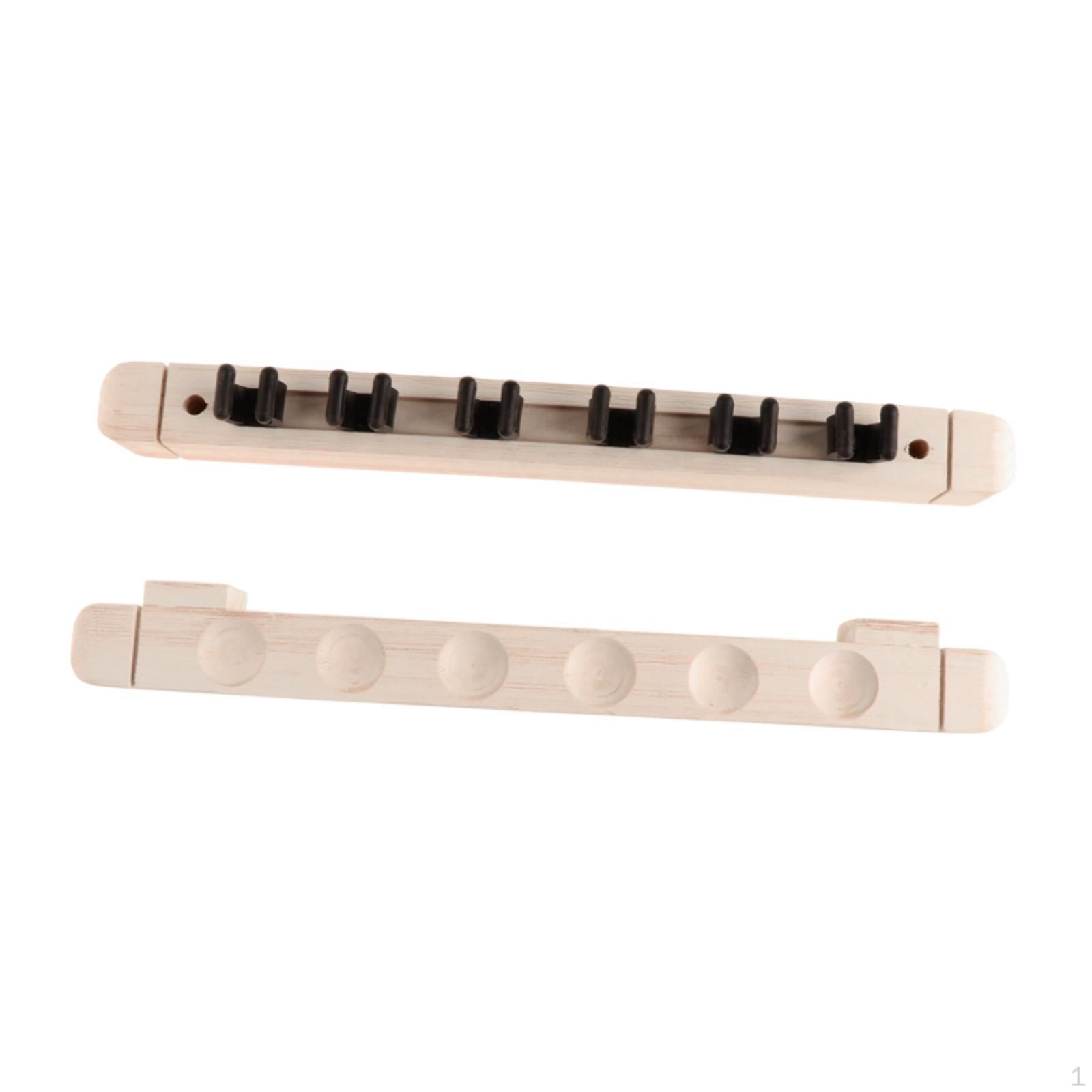 

Подставка для кия на 6 отверстий, подставка для бильярдного кия, прочная деревянная настенная гладкая палка белый