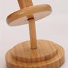 Bamboo Wood Knitting & Crochet Skein Spool Holder - Rotating Spool with Sturdy Base, Smooth Spinning Yarn Ball Winder for Knitting Needles, Crochet