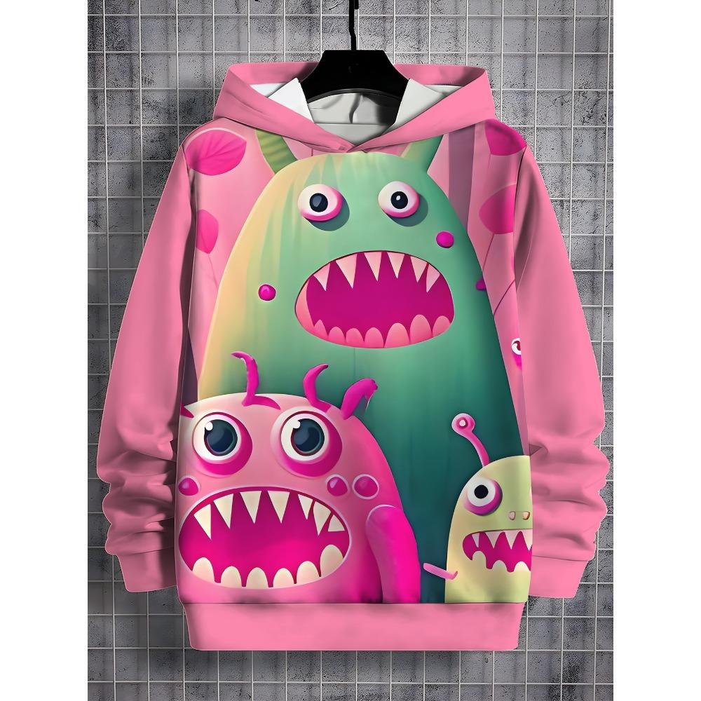 

2025 Літо Монстри Інк 3D Друк Всі Сезони Дитячий Повсякденний Світшот Крутий Пуловер Топ Унісекс Одяг Хлопчик Дівчинка Худі 100