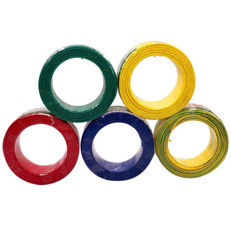 Pure Copper Single-Core BV Wire for Home Décor, 1.5-10mm²