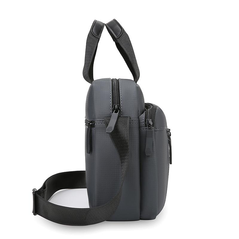 Herren Professionelle Business Aktentasche - Wasserdichte Büro Umhängetasche mit Reißverschlussfach