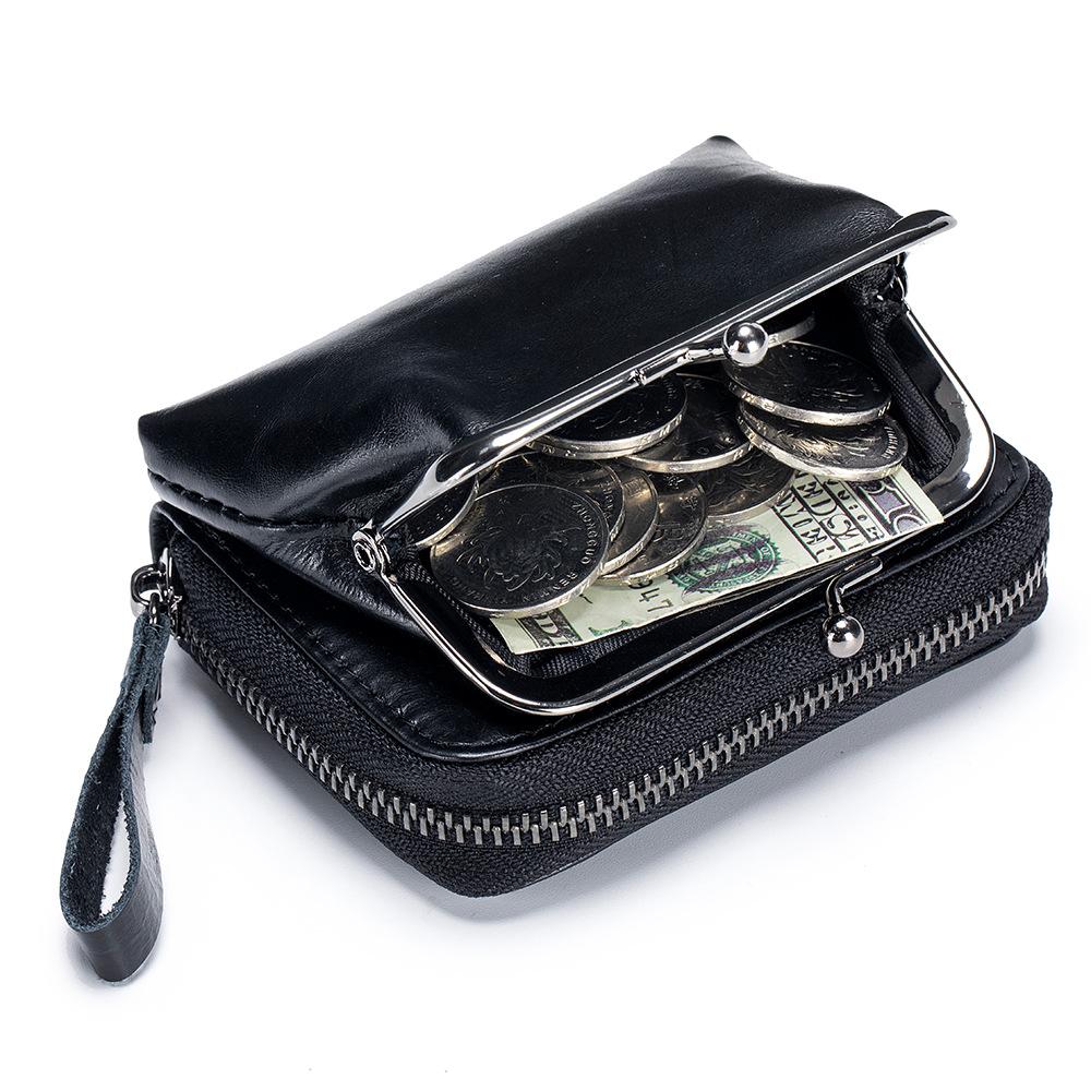 New European and American Fashion Change Bag Women's Multi-card Change Card Bag Integrated Removable Clip Bag Retro Small Wallet