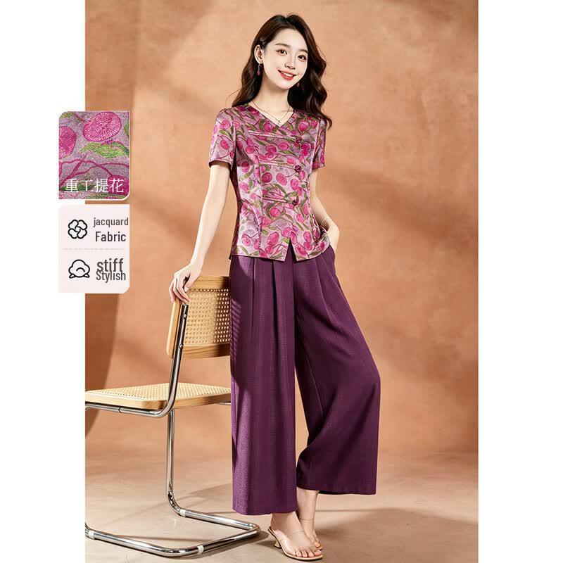 Summer New Chinese Style Two-Piece Set L