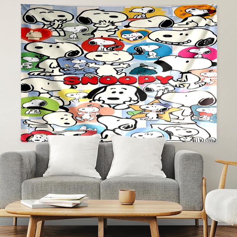 Snoopy Print Tapestry, Lightweight Wall Hanging, for Bedroom, Dorm, Living Room, Home Art Decor, Birthday Christmas Gift for Friends