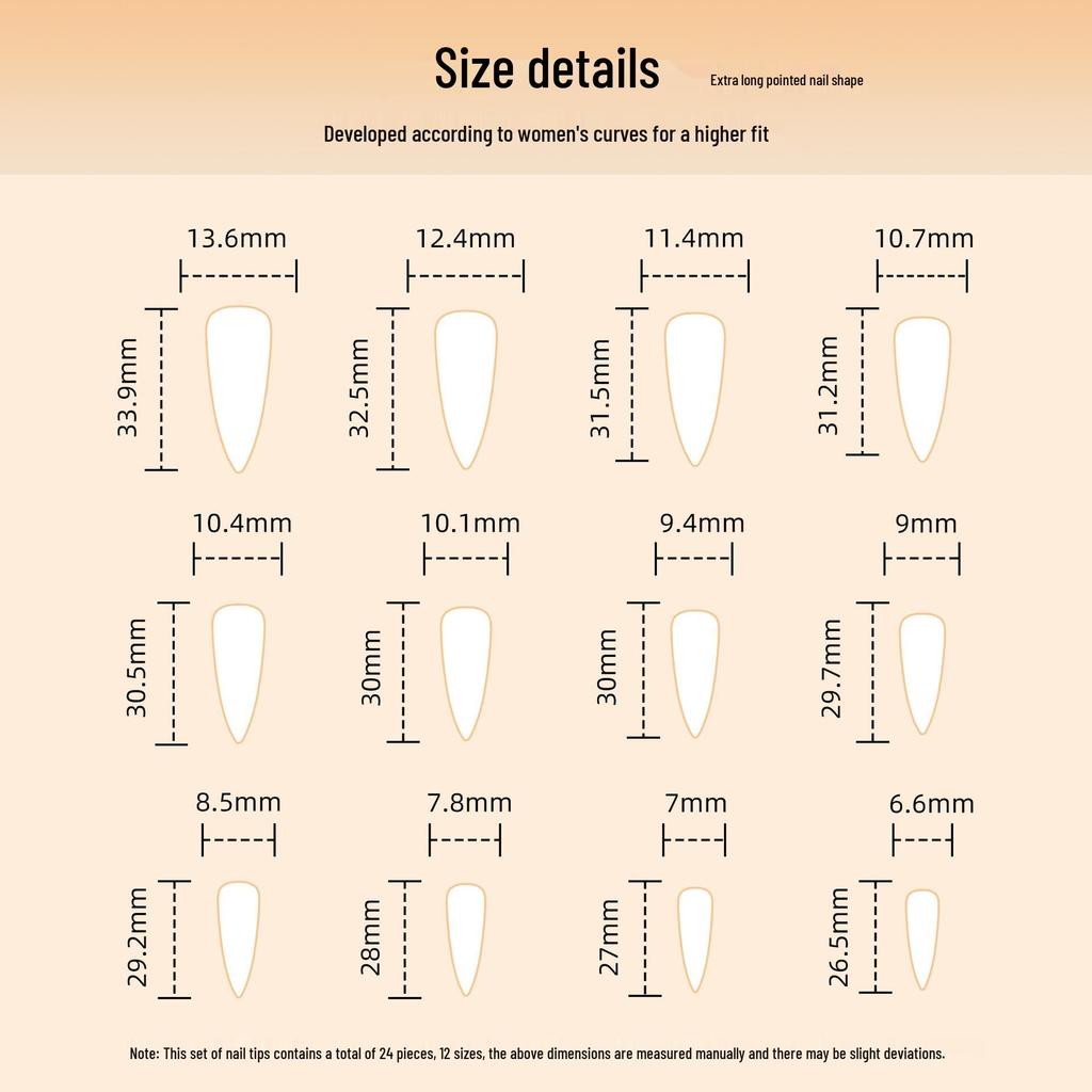 Y2K Dark Punk Style Wearable Nail Patches with Flashy Diamonds, Year of the Snake Design, Butterfly Art, Extra Long Pointy Fake Nails.