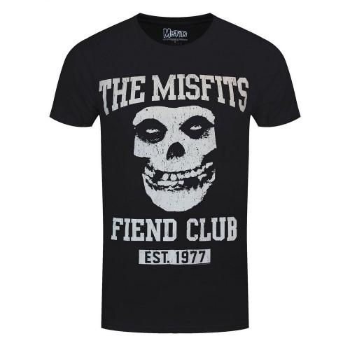 Pertemba Fr - Apparel Men's Black Misfits Unisex Adult Fiend Club Cotton T-Shirt