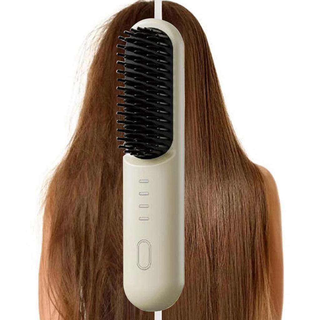 Wireless Negative Ion Lazy Portable Straightening Comb Non Damaging Straightening Straightening And Curling Purpose Curling Comb Scalding Comb