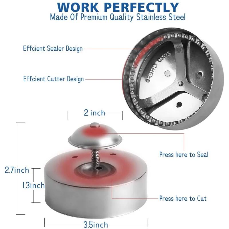 Stainless Steel Sandwich Cutting Sealing Mould Hamburger Pie Sealer Mold Bread Round Stainless Steel DIY Sandwich Cutter Baking