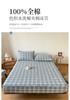 Sleeping grid all cotton color woven washed cotton grid sandwiched cotton bedding sheet